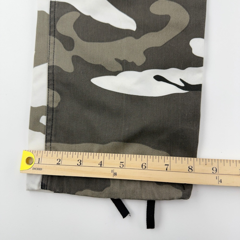 Urban Camo Cargo Pants Grey White Black High Waisted / BDU/ Y2K/Baggy SM Regular - Picture 7 of 11